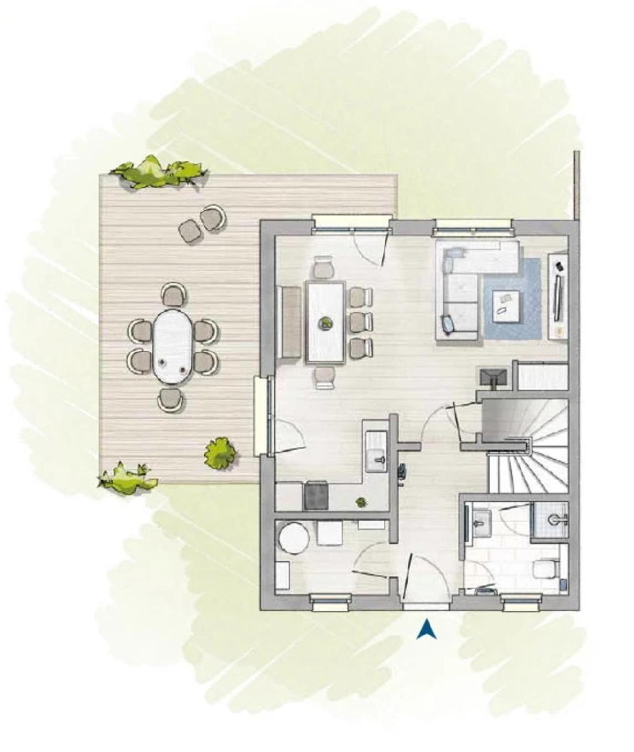 זינקסט Ferienhaus Meeresschatz מראה חיצוני תמונה
